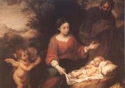 Bartolome Esteban Murillo Rest on the Flight into Egypt painting